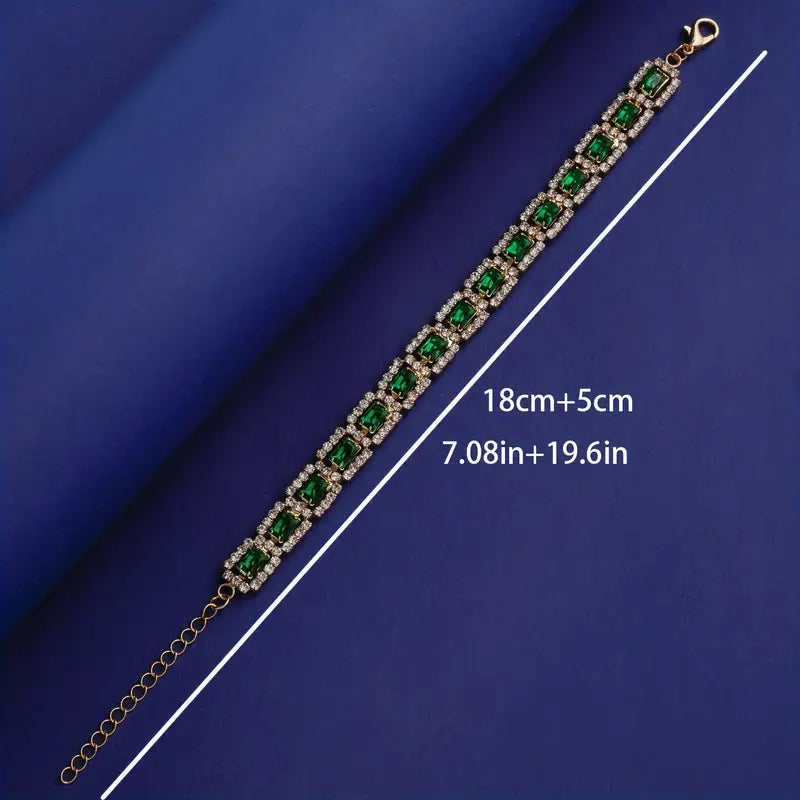 Emerald Green Statement Bracelet