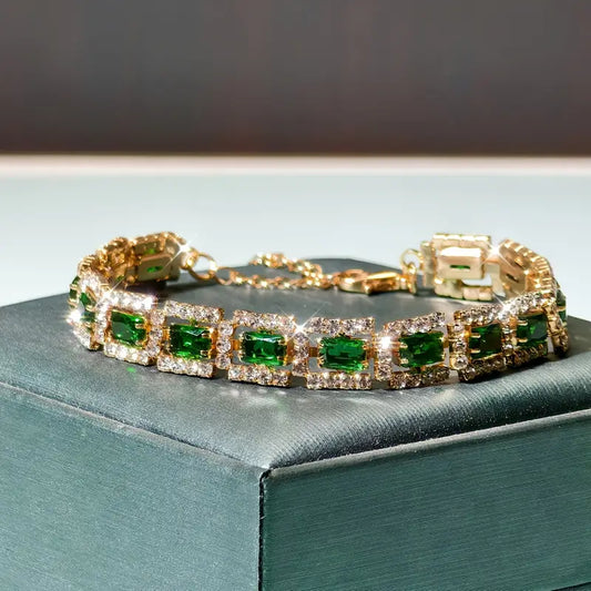 Emerald Green Statement Bracelet
